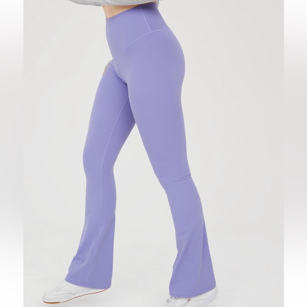 NWT aerie Lavender Flare Leggings